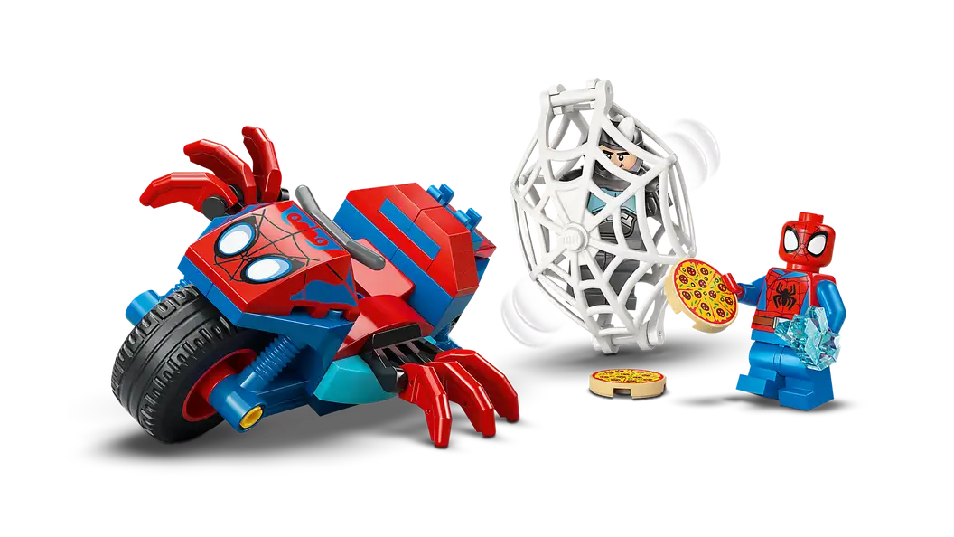 Spidey On His Motorcycle Vs. Rhino