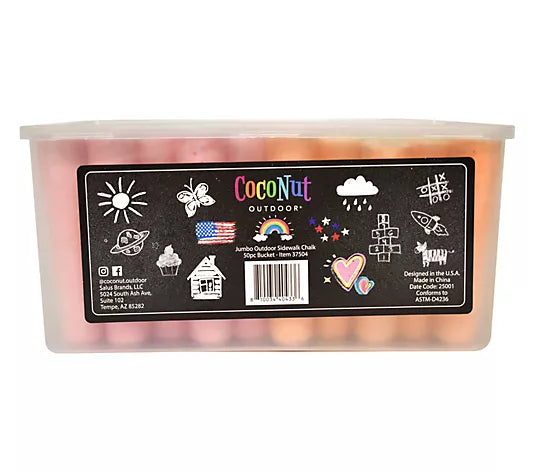 SIDEWALK CHALK 50PC