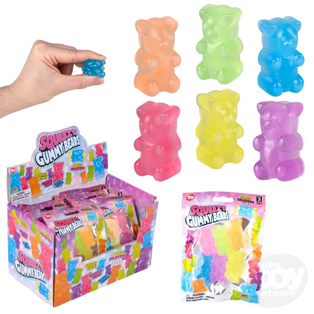 1.5" SQUEEZY YUMMY BEAR 12/DISP