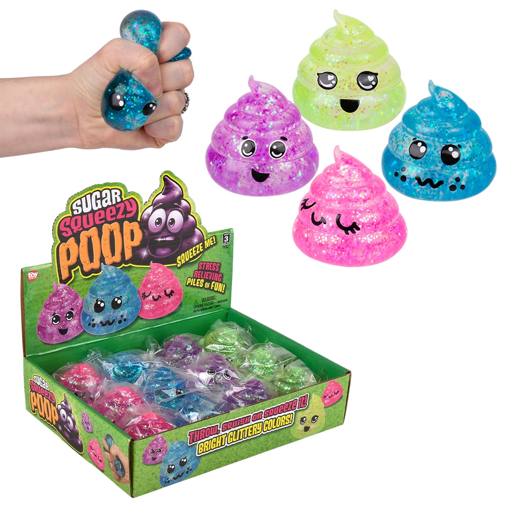 2.5" Squeezy Sparkle Sugar Poop