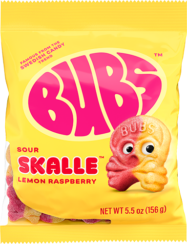 Bubs Sour Skalle Lemon Raspberry