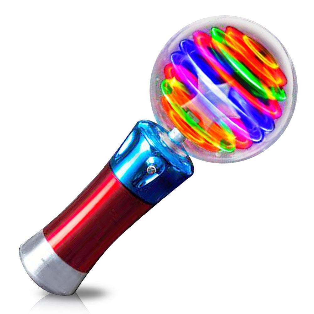 7.5" LIGHT-UP MAGIC FLASHING BALL WAND