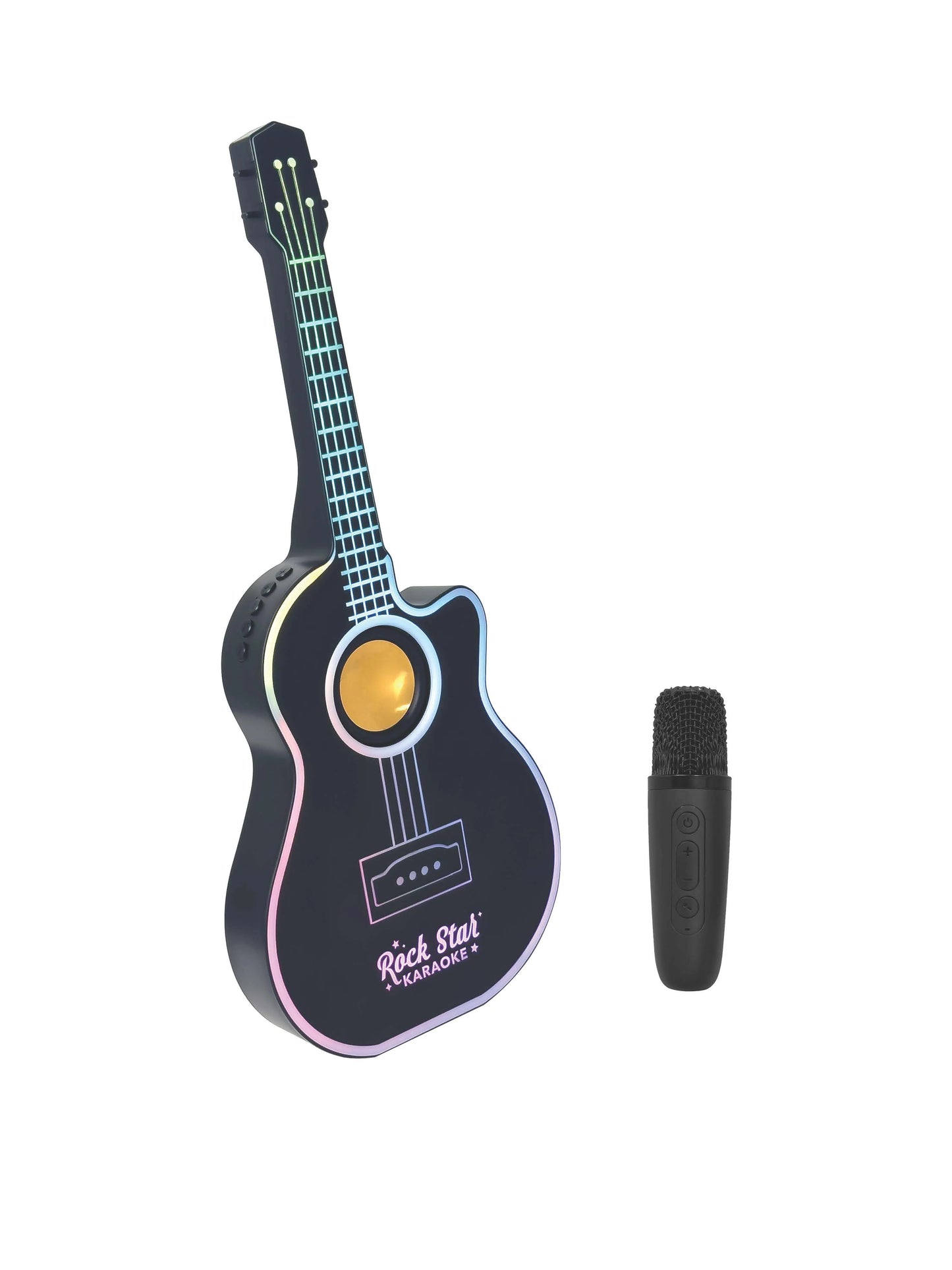 Guitar & Microphone Karaoke Set-Black