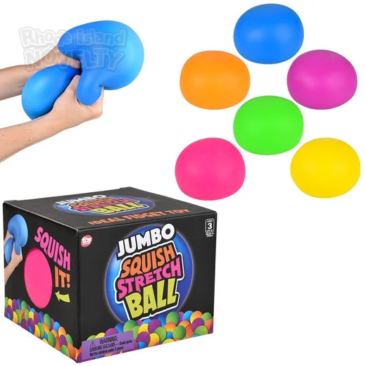 6" Jumbo Squish and Stretch Gummy Ball