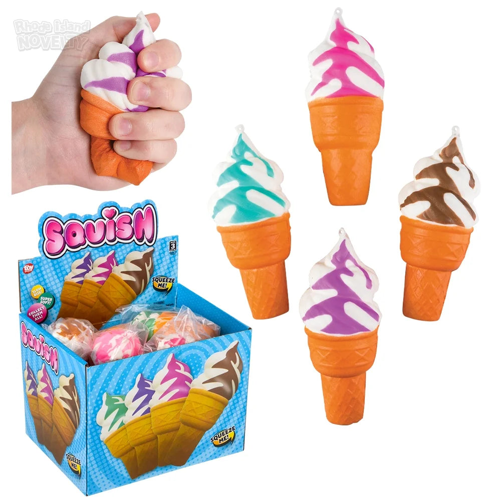6" SQUISH ICE CREAM 12/DISPLAY