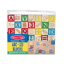 WOODEN ABC/123 BLOCKS