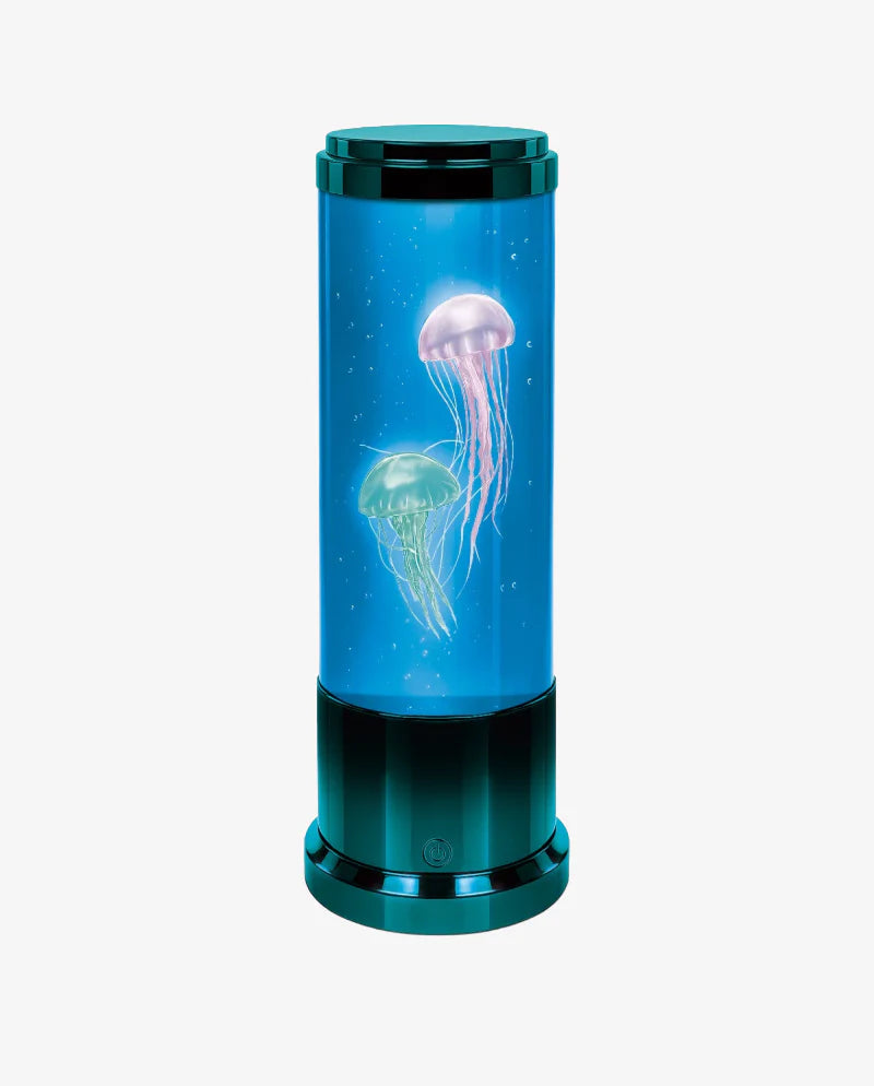Jellyfish Lamp- Teal Metallic- 11"