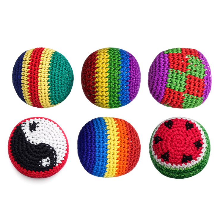 Extreme Kick Pouch – Retro  & Hand-Knitted Footbag