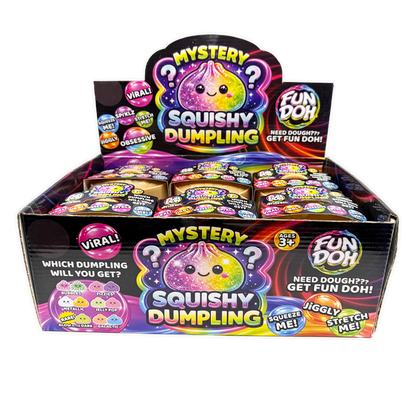 Fun Doh Mystery Dumpling Squishies | 12-Piece Retail Display