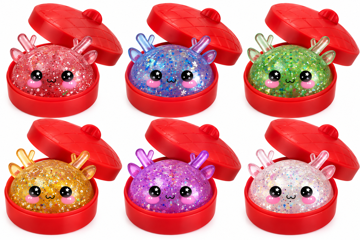 Christmas Glitter Dumpling Squishy MDDS14