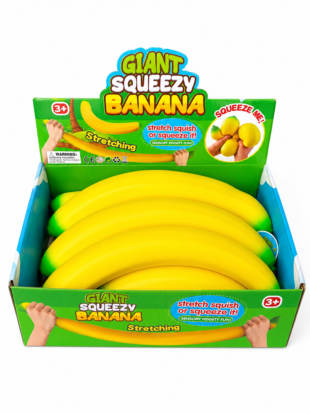 Giant Squeezy Banana – 15” Sensory Fidget Toy MSS14
