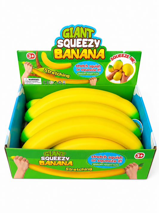 Giant Squeezy Banana – 15” Sensory Fidget Toy MSS14