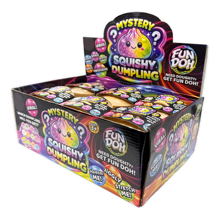 Fun Doh Mystery Dumpling Squishies | 12-Piece Retail Display
