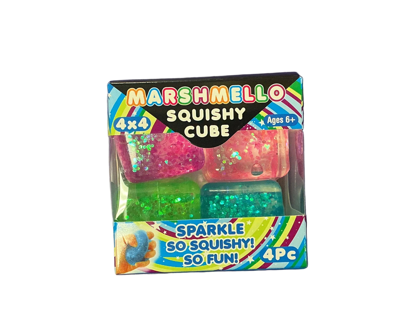 Marshmello 4x4 Mini Cube Glitter
