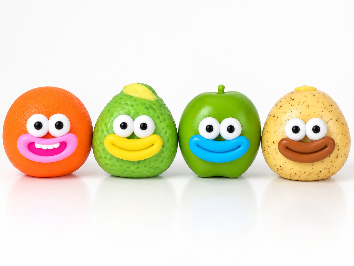 Crunchy Smiley Fruit Squishies MSS35