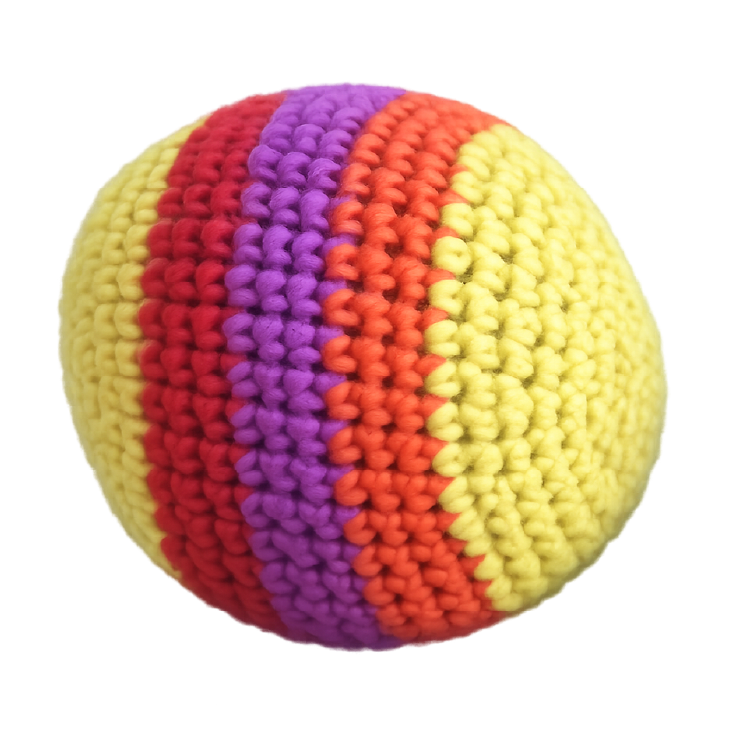 Extreme Kick Pouch – Retro  & Hand-Knitted Footbag