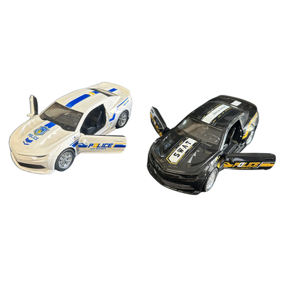 6" Friction Power Die-Cast Police Cars – Light and Sound MSPCM