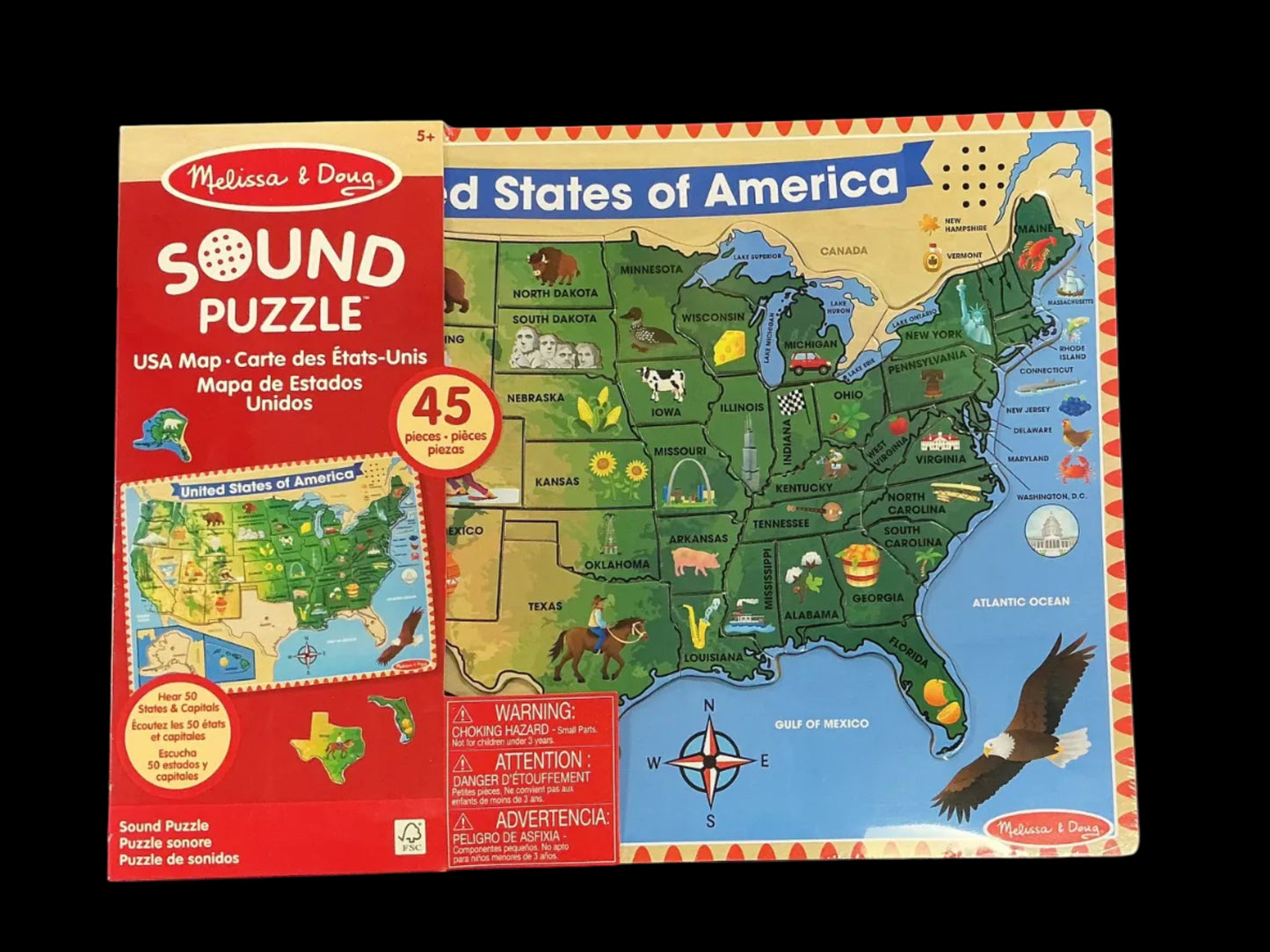 USA MAP SOUND PUZZLE