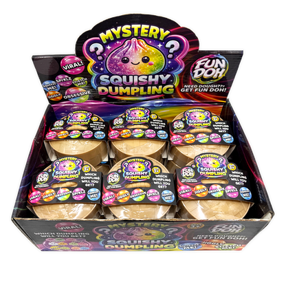 Fun Doh Mystery Dumpling Squishies | 12-Piece Retail Display