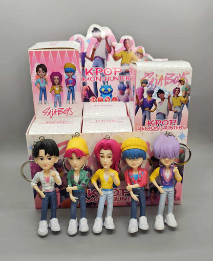 K-Pop Demon Hunters Saja Boys Keychains