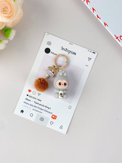 Labu Hot-Selling Cute Keychain for Girls,Car Key Accessory