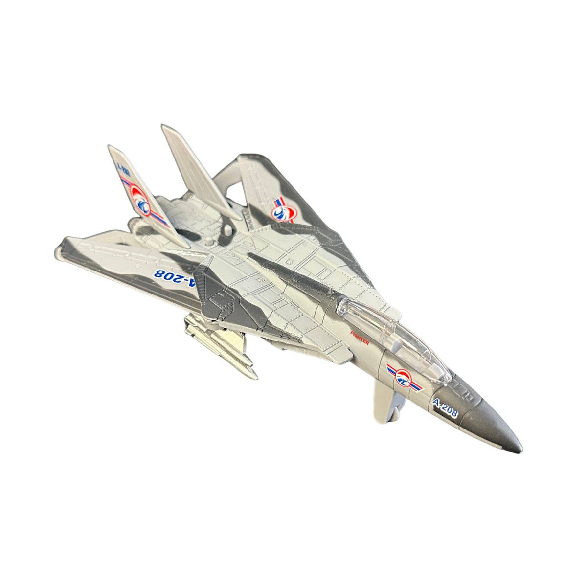 6” Die-Cast Fighter Jet – Light & Sound w/ Counter Display (6pc) MSFTJT
