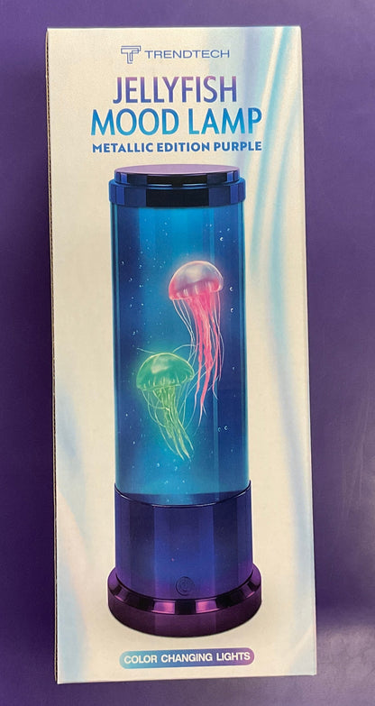 Jellyfish Lamp- Teal Metallic- 11"