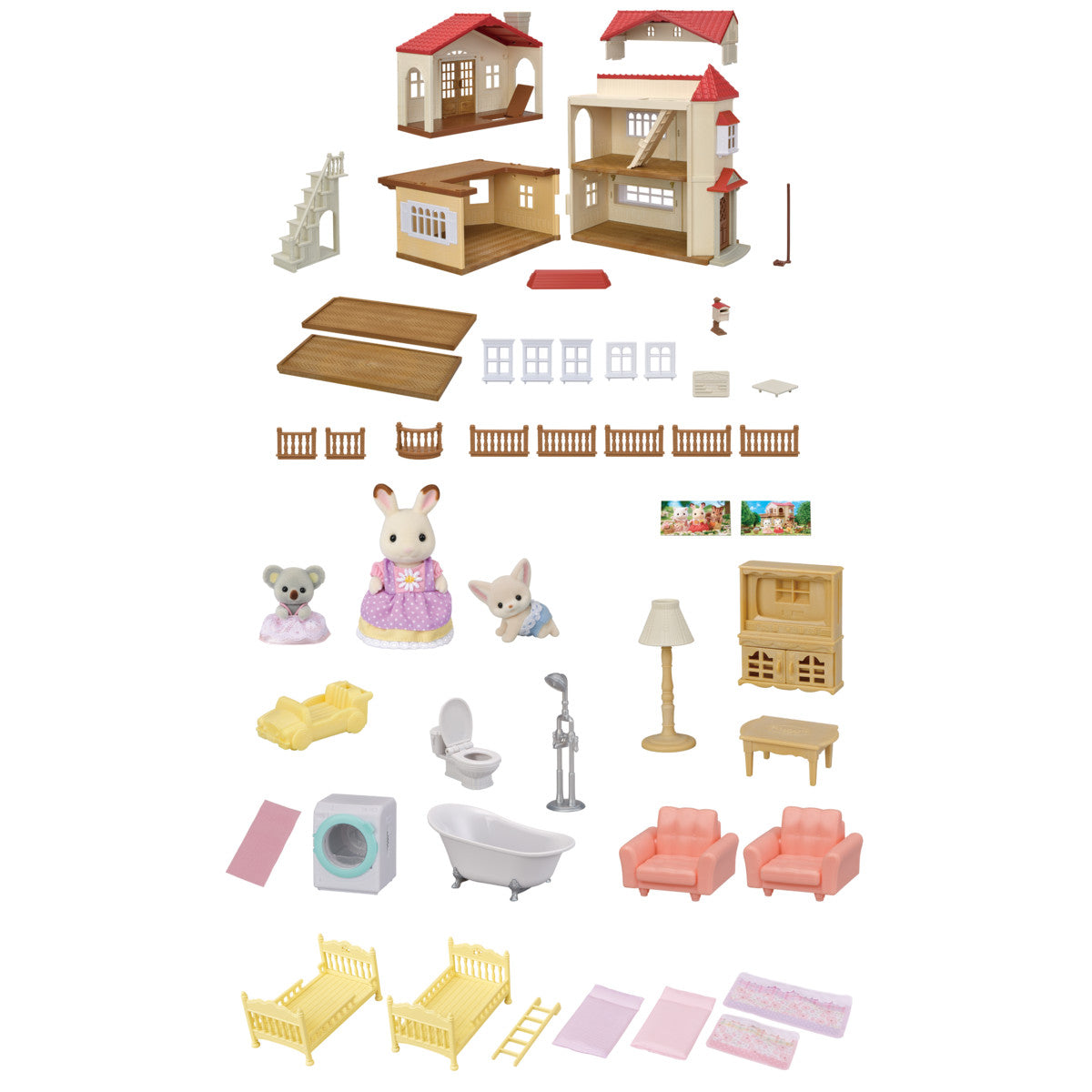 Calico Critters Red Roof Country Home Gift Set