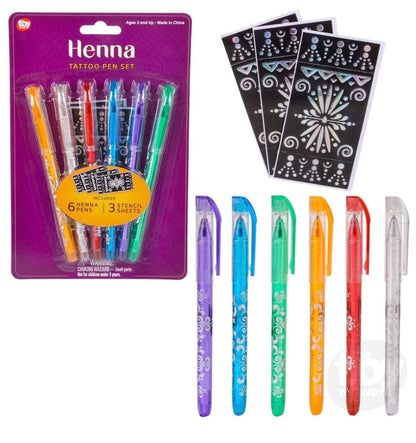 HENNA TATTOO PEN 6" 12CT