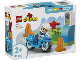 Blue Police Motorcycle