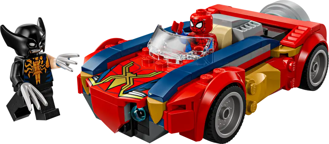 Spider-Man Car Vs. Venomized Wolverine