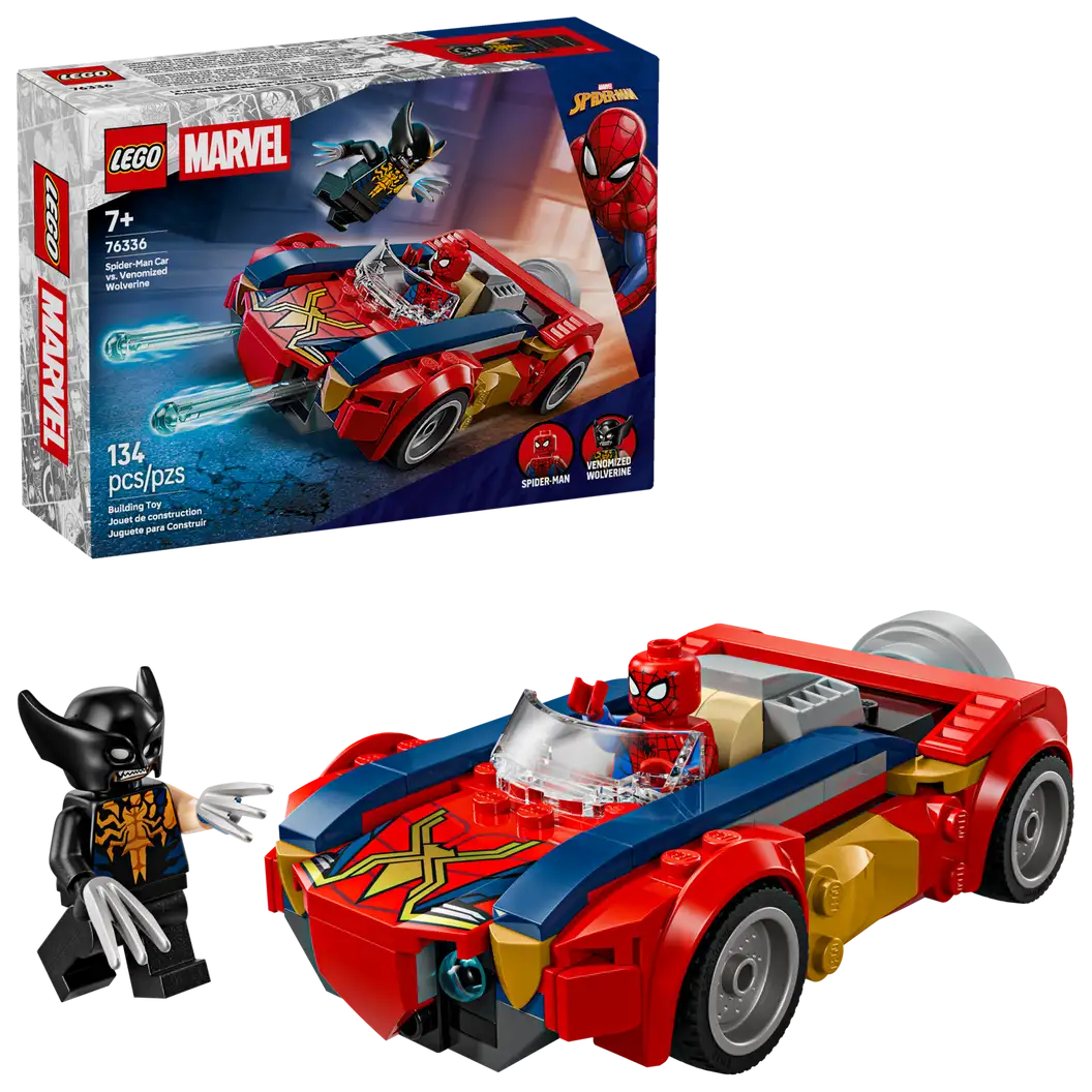 Spider-Man Car Vs. Venomized Wolverine