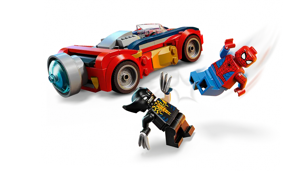 Spider-Man Car Vs. Venomized Wolverine
