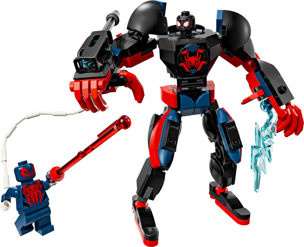 Miles Morales Mech Vs. Spider-Man 2099
