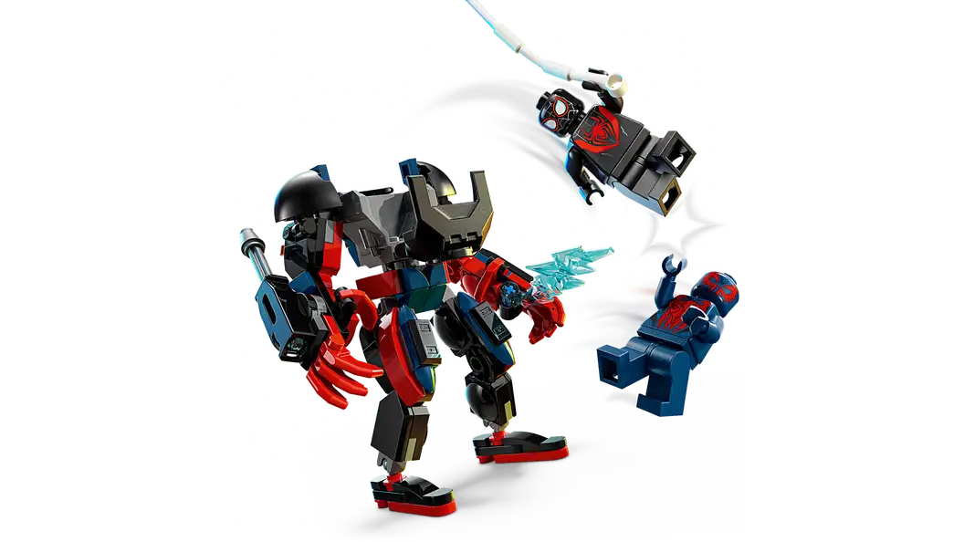 Miles Morales Mech Vs. Spider-Man 2099