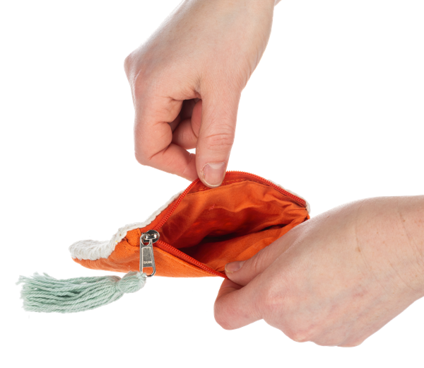 Knit Flower Coin Purse