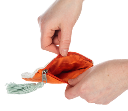 Knit Flower Coin Purse