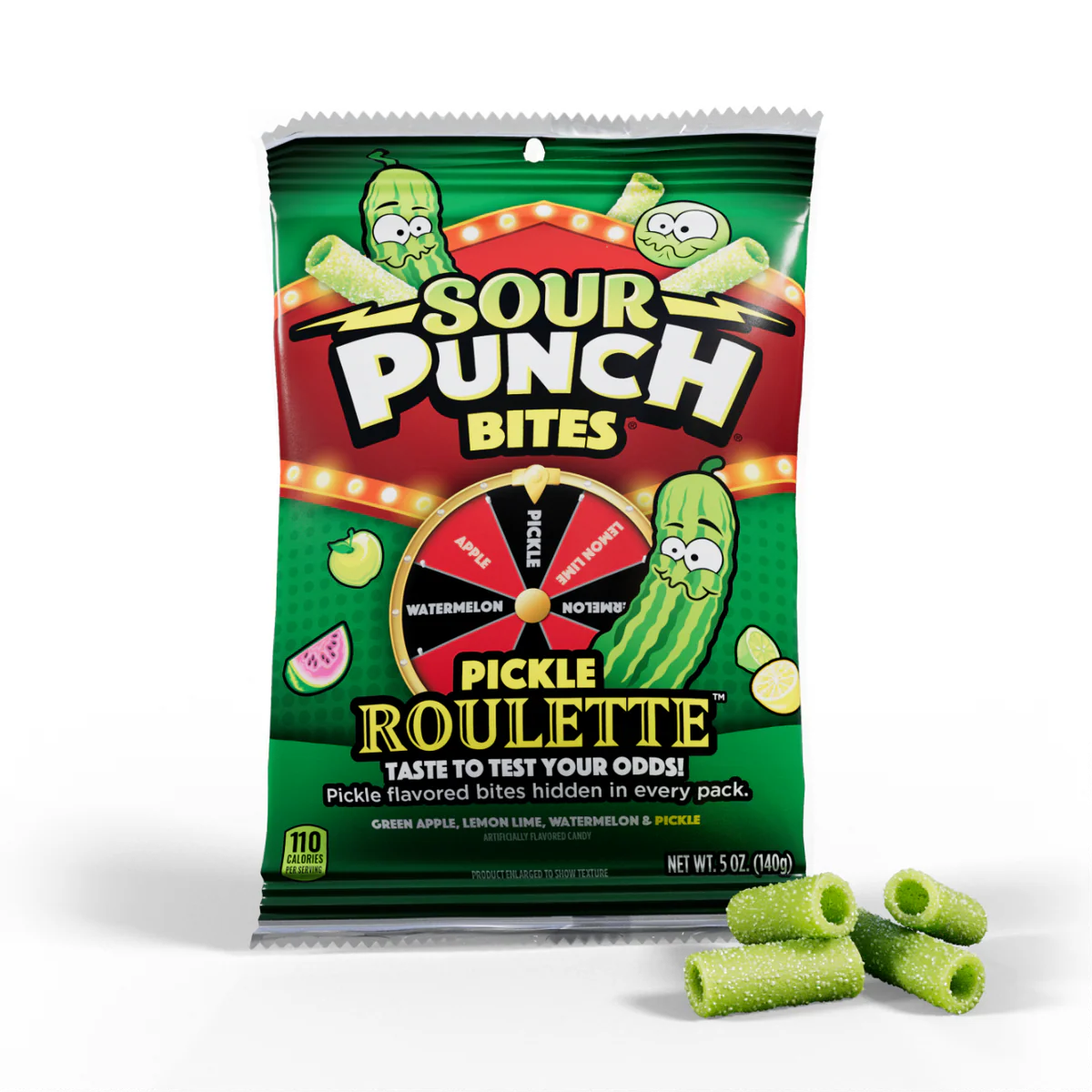 Sour Punch Bites Pickle Roulettte