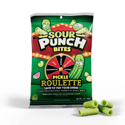 Sour Punch Bites Pickle Roulettte