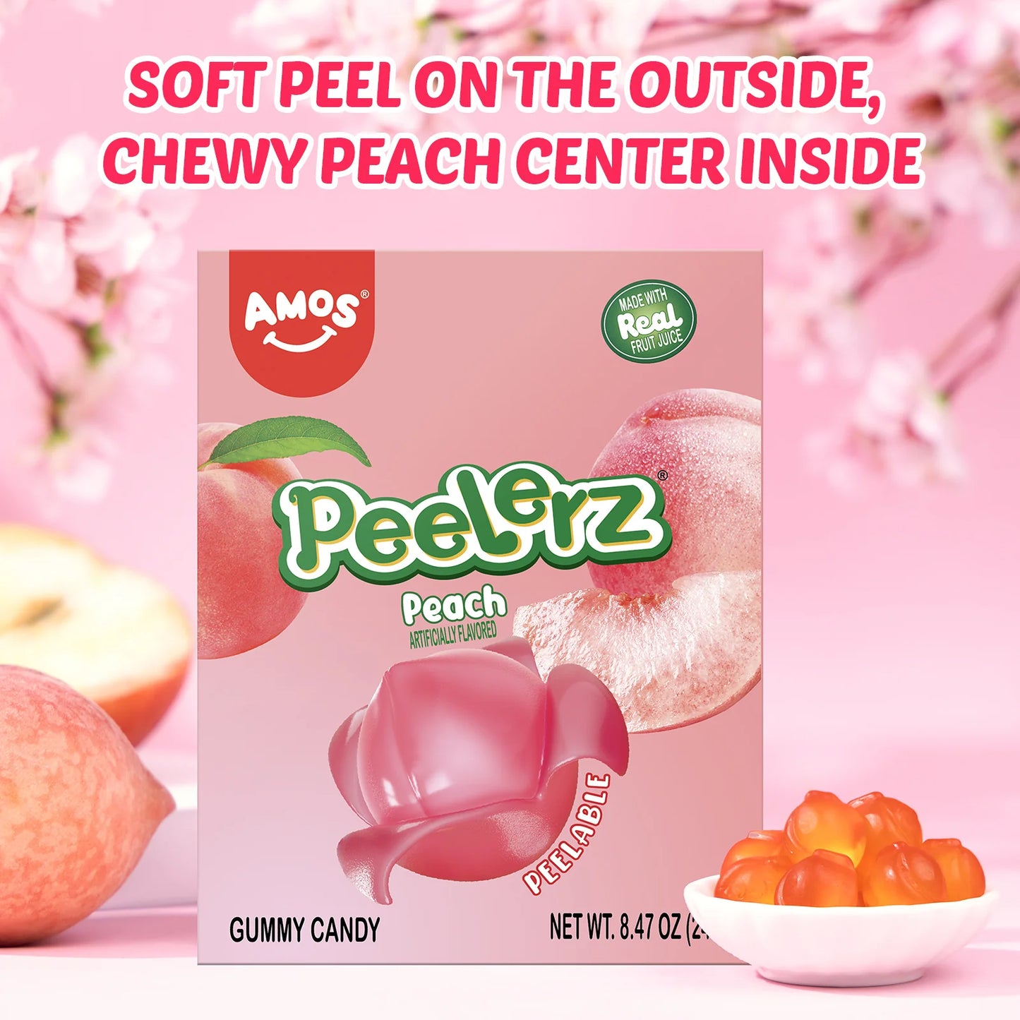 AMOS PEELERZ GUMMY PEACH