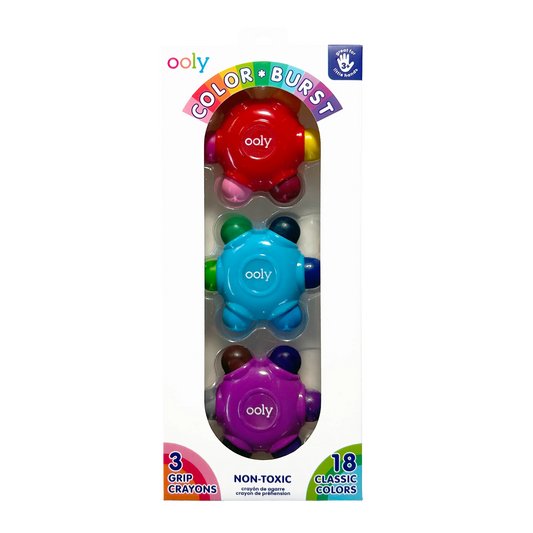 Color Burst Grip Crayons