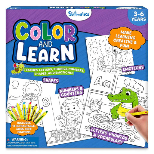 Color & Learn Letters, Shapes, Numbers, Emotions