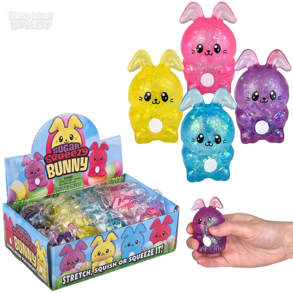 SQUEEZY SUGAR EASTER BUNNY 2.5" (12CT)