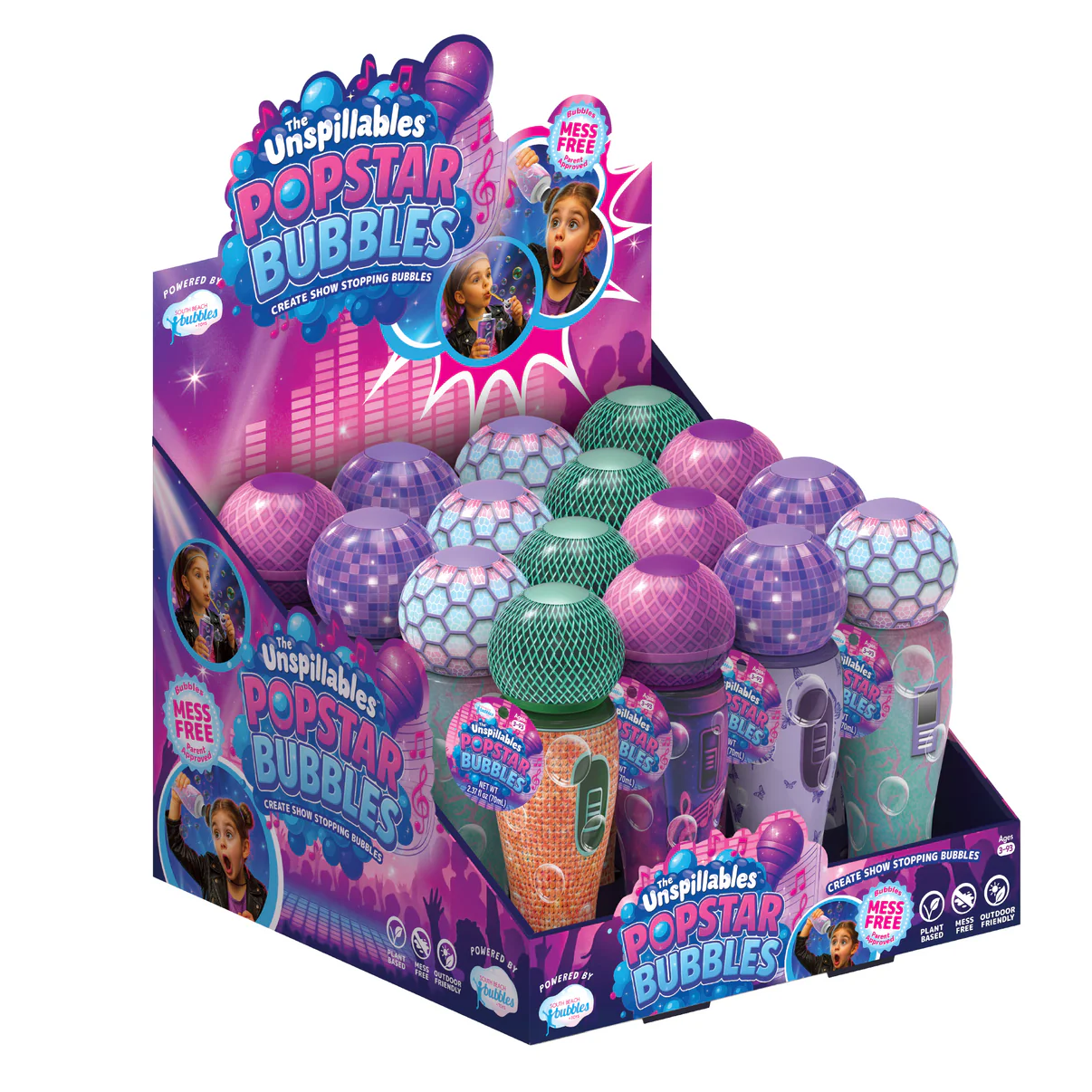 The Unspillables Pop Star Bubbles PDQ (16 Units)