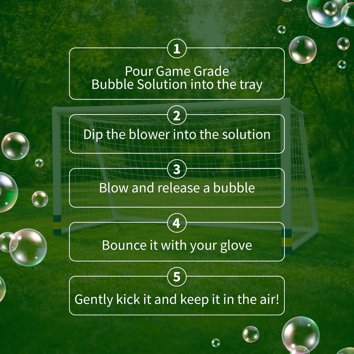 Bubble Goalz Bubbles You Can Kick & Catch!
