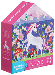50-pc Flat House Puzzle/Unicorn Castle