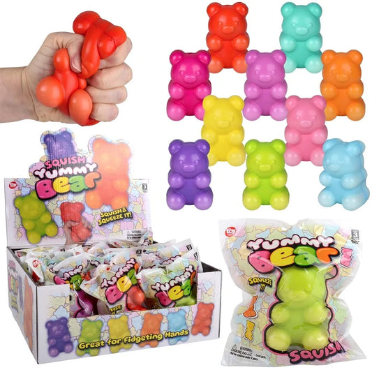 4" SQUISH YUMMY BEARS 12CT