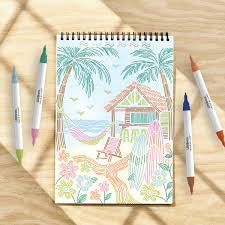 FlowArt: Trace-By-Line, Tropical Paradise