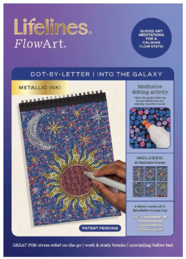 FlowArt® - Dot-By-Letter, Into the Galaxy - Metallic