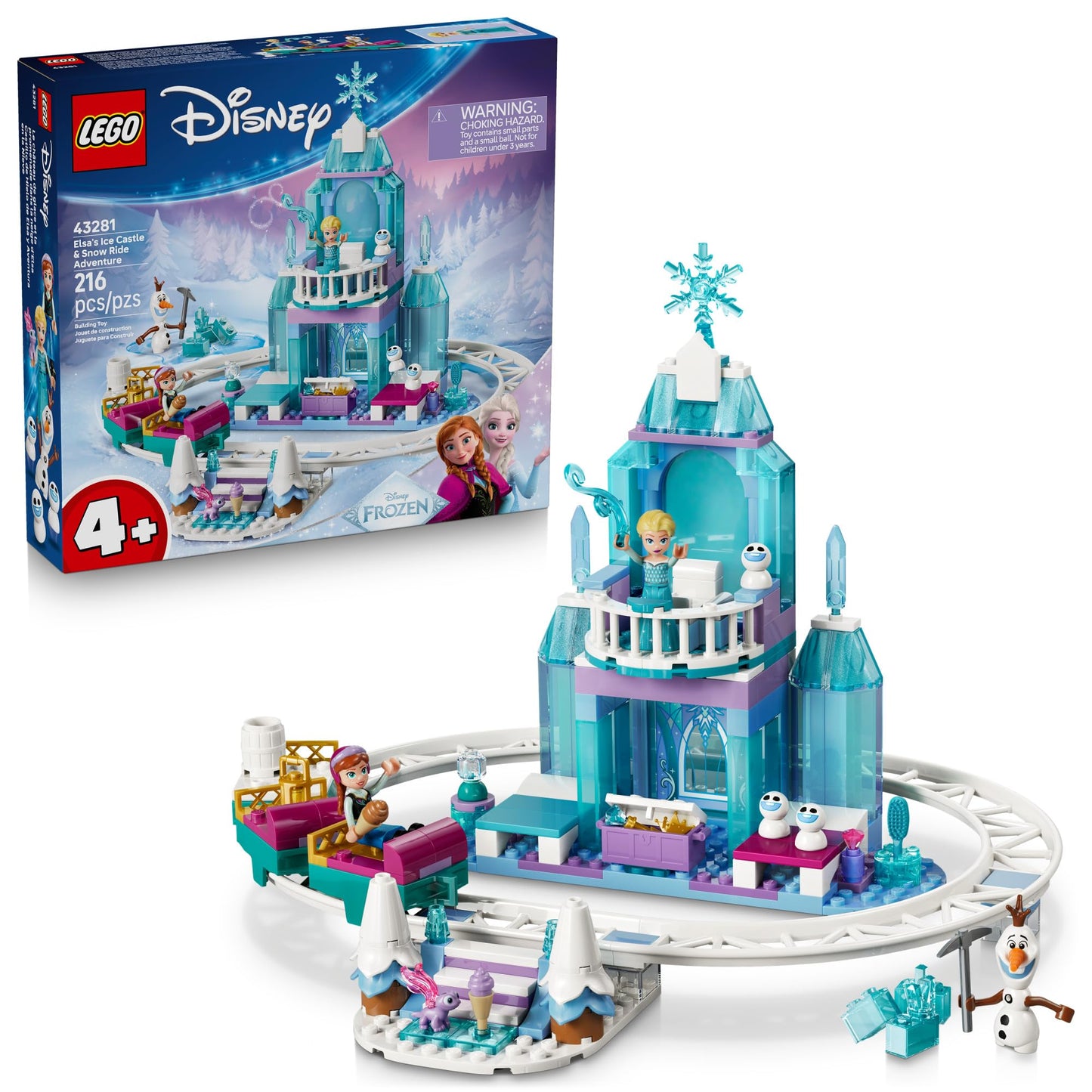 Elsa's Ice Castle & Snow Ride Adventure